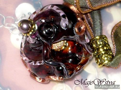 Ракушка lampwork(авторская работа Натальи Ботезат)