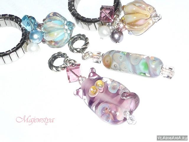Котик lampwork(авторская работа Натальи Ботезат)