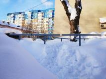 Уличные сушилки для белья почти замело