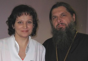 Елена Новицкая и отец Александр